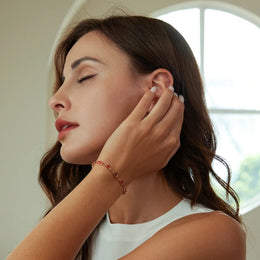 Luxury Rose Gold Bracelet - Crystal Statement Jewelry