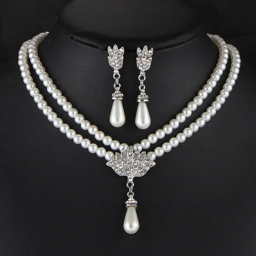 Pearl Bridal Jewelry Set - Elegant Wedding Collection