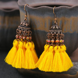 Bohemian Long Dangle Earrings - Statement Drop Jewelry