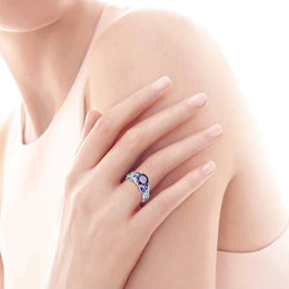 Mystical Rainbow Topaz 925 Sterling Silver Ring - Fine Jewelry