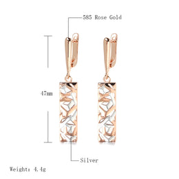 Ethnic Retro Square Drop Earrings - Vintage Copper Fashion Jewelry