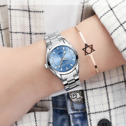 Premium Minimalist Square Steel Mesh Watch - Modern Shock Resistant Timepiece