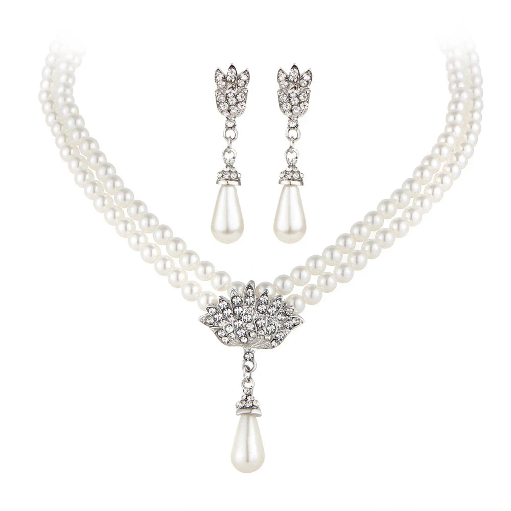 Pearl Bridal Jewelry Set - Elegant Wedding Collection