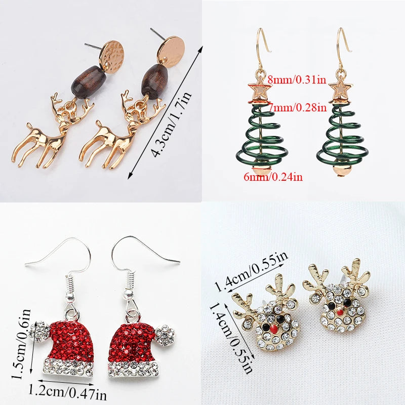 Trendy Statement Christmas Earrings - Festive Statement Jewelry