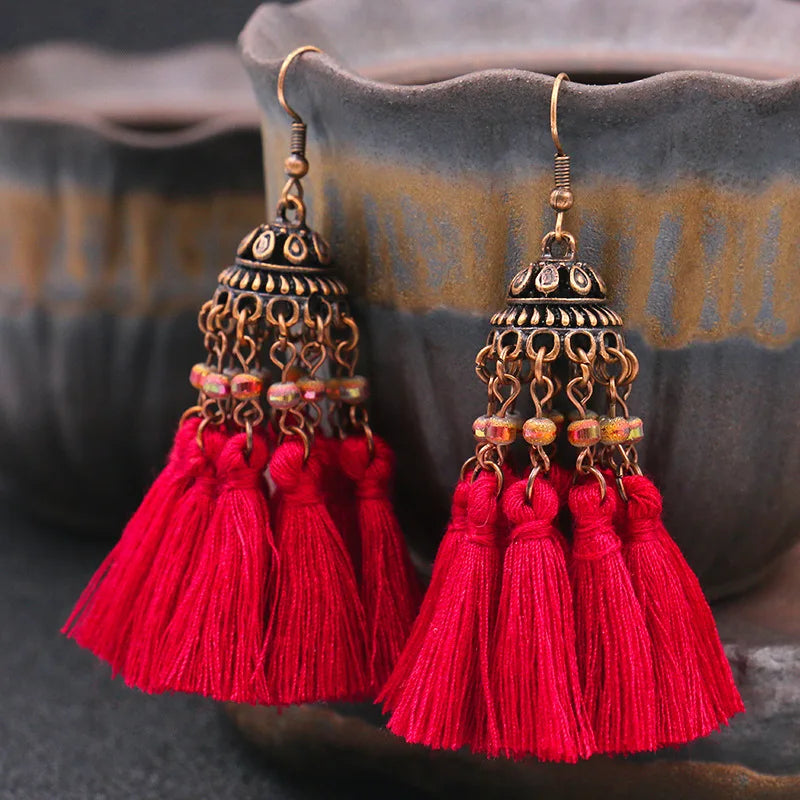 Bohemian Long Dangle Earrings - Statement Drop Jewelry