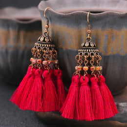 Bohemian Long Dangle Earrings - Statement Drop Jewelry