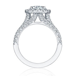 Cubic Zirconia Luxury Engagement Ring - Brass Geometric Wedding Band
