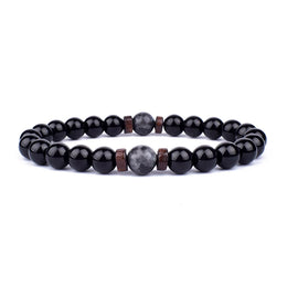 Natural Stone Beads Bracelet - Stretch Healing Stone Jewelry