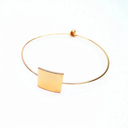 Simple Geometric Bracelet - Modern Copper Cuff Jewelry