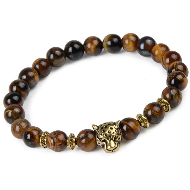 Natural Beaded Bracelet - Semi-Precious Stone Adjustable Fashion Jewelry