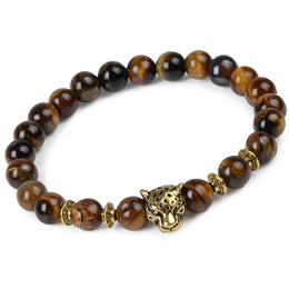 Natural Beaded Bracelet - Semi-Precious Stone Adjustable Fashion Jewelry