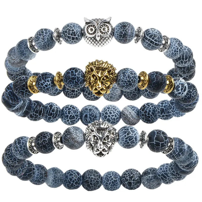 Natural Beaded Bracelet - Semi-Precious Stone Adjustable Fashion Jewelry