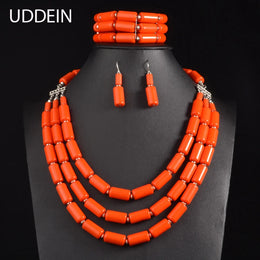 Elegant African Stone Jewelry Set - Vibrant Statement Collection