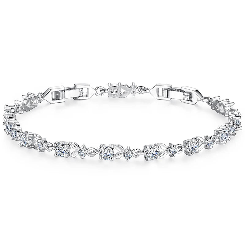 Luxury Rose Gold Bracelet - Crystal Statement Jewelry