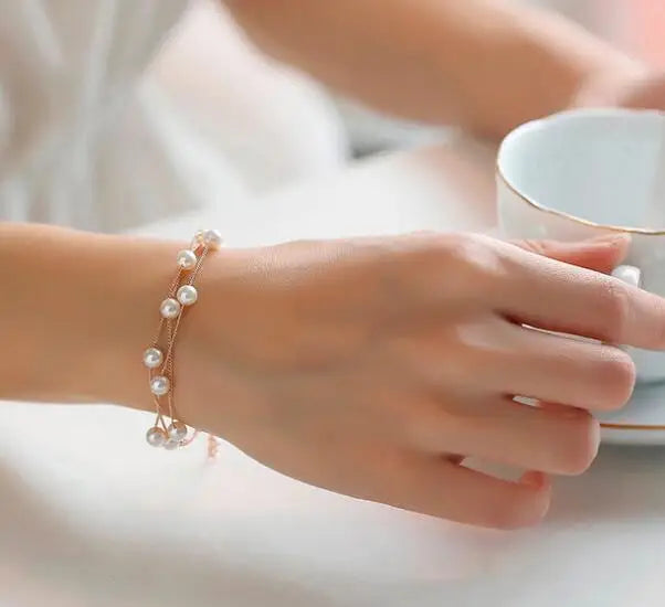 Classy Pearl Jewelry Set - Elegant Necklace and Earrings Collection