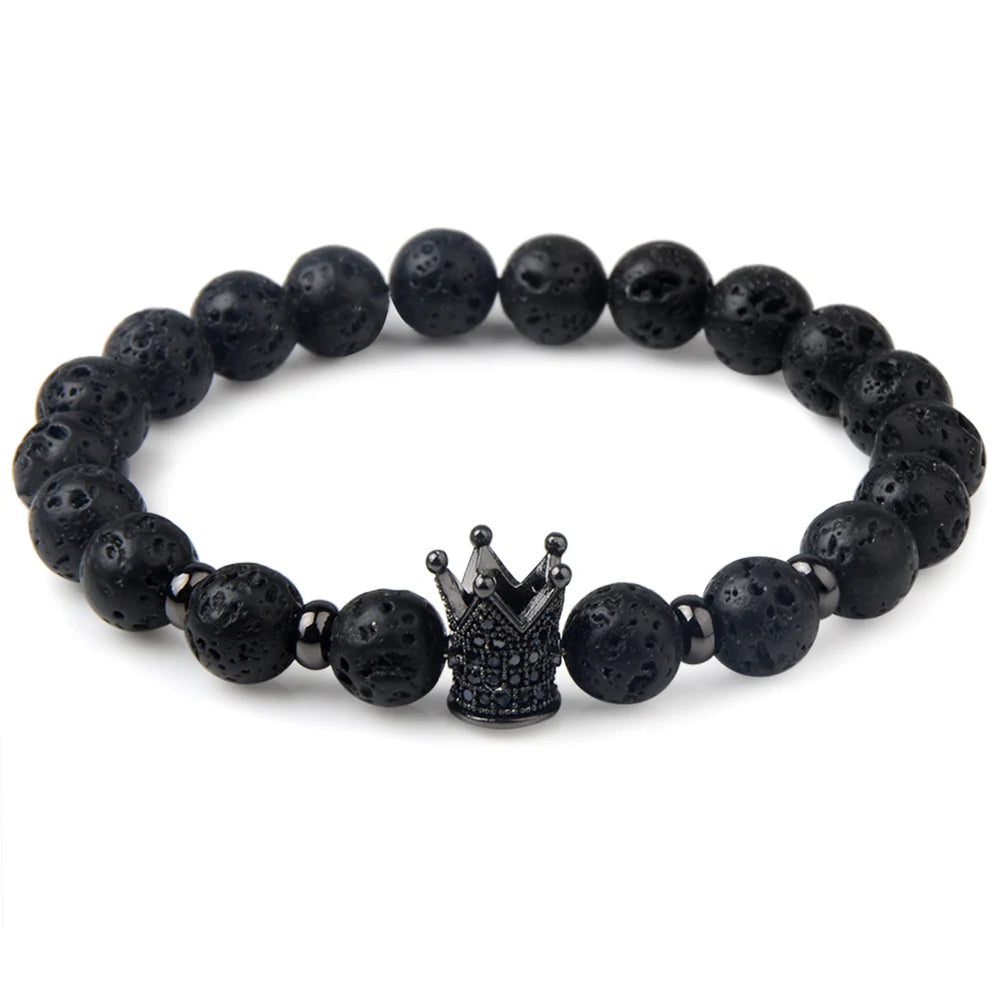 Natural Beaded Bracelet - Semi-Precious Stone Adjustable Fashion Jewelry