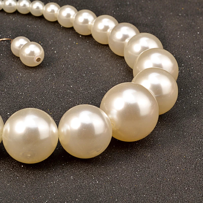 Big Pearl Jewelry Set - Vintage Simulated Pearl Collection