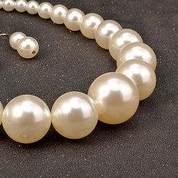 Big Pearl Jewelry Set - Vintage Simulated Pearl Collection