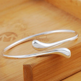 Classic Double Round Head Bracelet - Minimalist Cuff Jewelry