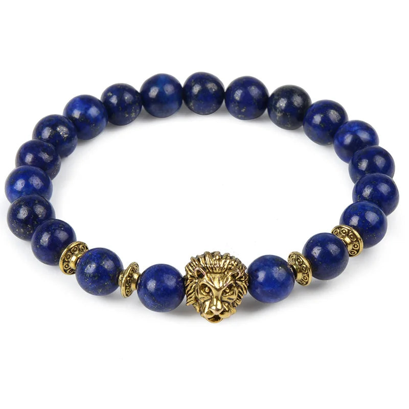 Natural Beaded Bracelet - Semi-Precious Stone Adjustable Fashion Jewelry