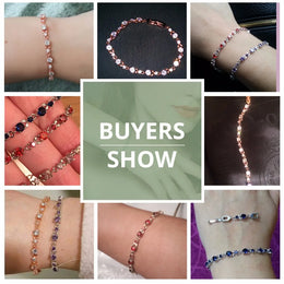 Luxury Rose Gold Bracelet - Crystal Statement Jewelry