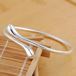 Classic Double Round Head Bracelet - Minimalist Cuff Jewelry