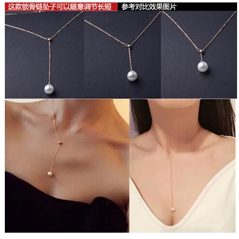 Sailor Moon Imitation Pearl Pendant Necklace - Romantic Charm Jewelry
