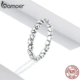 925 Sterling Silver Forever Love Heart Ring - Romantic Symbol Jewelry