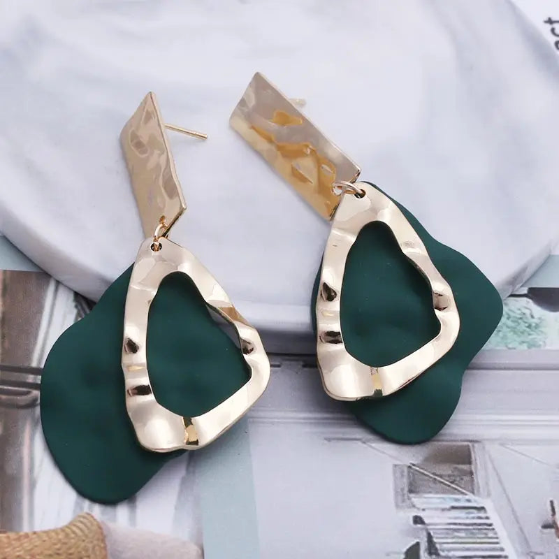 Retro Vintage Statement Earrings - Geometric Bohemian Drop Jewelry