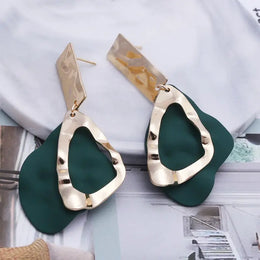 Retro Vintage Statement Earrings - Geometric Bohemian Drop Jewelry