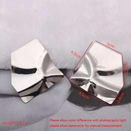 Exaggerated Simple Irregular Geometric Earrings - Trendy Fashion Drop Jewelry