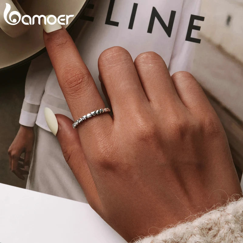 925 Sterling Silver Forever Love Heart Ring - Romantic Symbol Jewelry