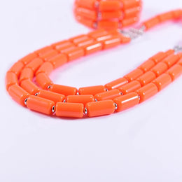 Elegant African Stone Jewelry Set - Vibrant Statement Collection