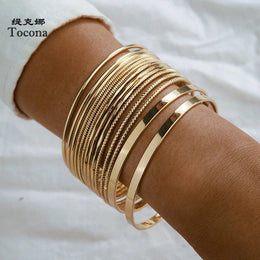 Punk Gold Color Bracelet - Bold Statement Jewelry