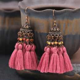Bohemian Long Dangle Earrings - Statement Drop Jewelry