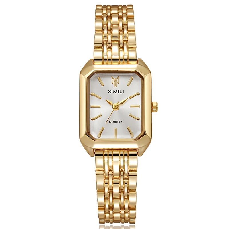 Luxury Fashion Square Watch - Water Resistant with Safety Clasp