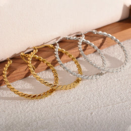 Golden Big Hoop Earrings - Luxury Statement Jewelry
