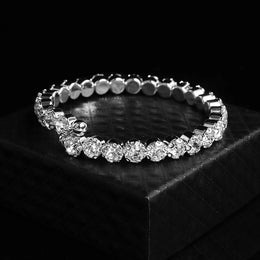 Silver Color Cubic Zircon Wedding Jewelry Set - Bridal Necklace and Earrings