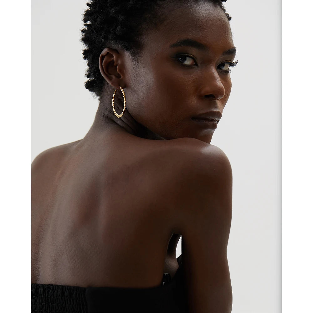 Golden Big Hoop Earrings - Luxury Statement Jewelry