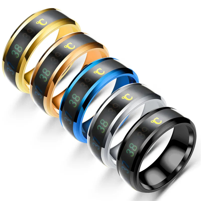 Sensor Body Temperature Ring - Smart Health Monitoring Jewelry