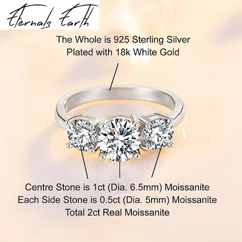 AAA Rhinestone Sterling Silver Ring - Elegant Statement Jewelry