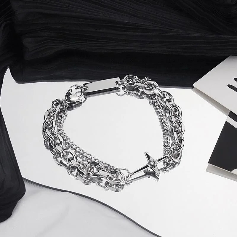 Six-Pointed Star Bracelet - Minimalist Symbolic Jewelry