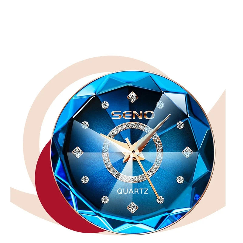 Premium Fashion Crystal Quartz Watch - Water Resistant Timepiece