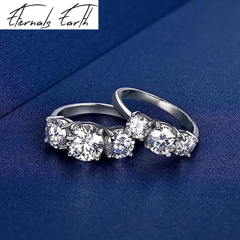 AAA Rhinestone Sterling Silver Ring - Elegant Statement Jewelry