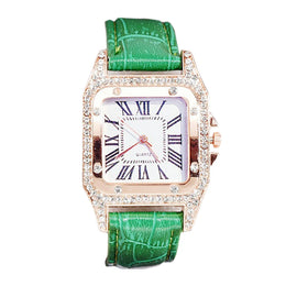 Classic Fashionable Square Watch - Sapphire Crystal Luxury Timepiece