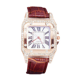 Classic Fashionable Square Watch - Sapphire Crystal Luxury Timepiece