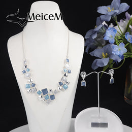 Exaggerated Big Statement Enamel Necklace - Bold Fashion Jewelry