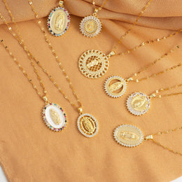 Round Shape Cubic Zirconia Pendant Necklace - Classic Solitaire Jewelry