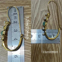 Antique Bohemian Style Earrings - Vintage Crystal Statement Jewelry