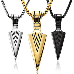 Retro Punk Arrow Pendant Necklace - Edgy Statement Jewelry